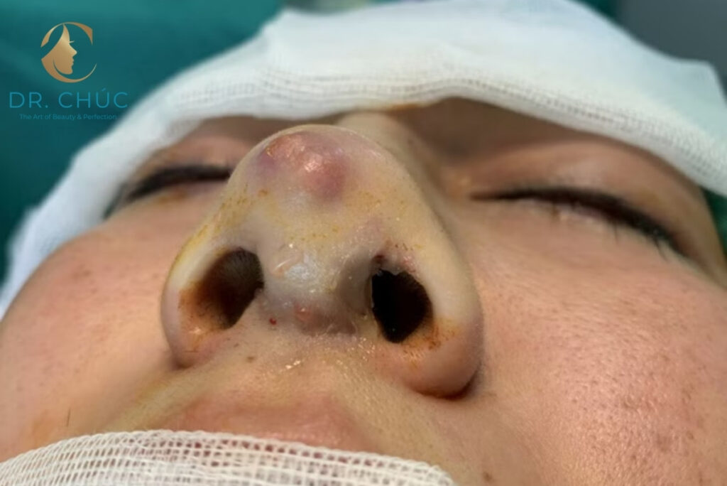 Nguyên nhân gây nâng mũi bị hở vết thương