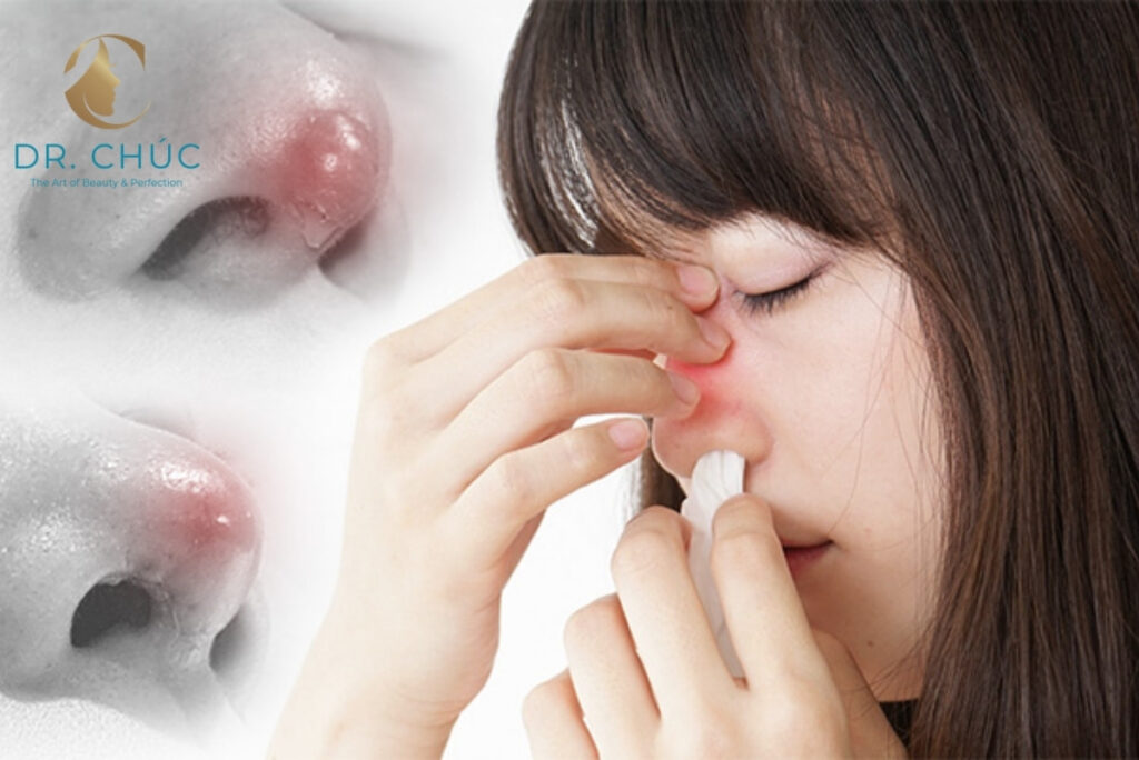 Phải làm gì khi nâng mũi bị hở vết thương?