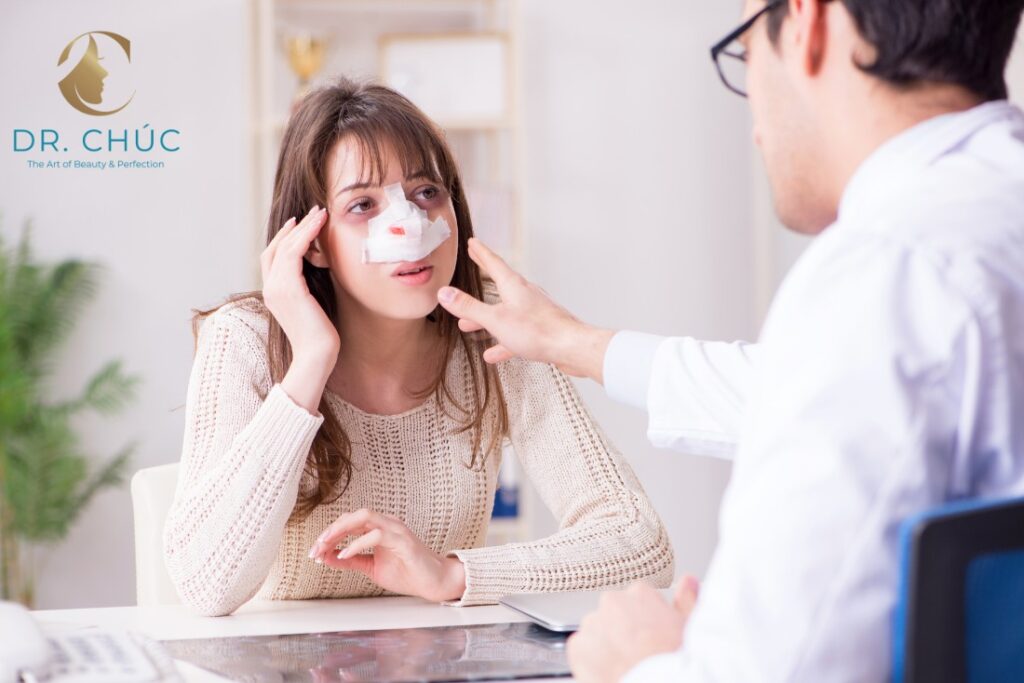 Vì sao lại sưng sau nâng mũi?