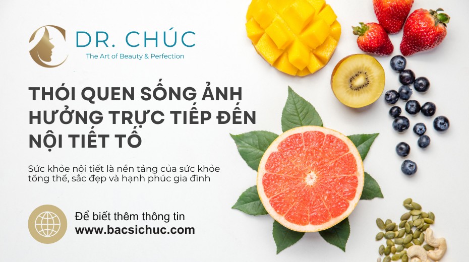 Thói quen sống ảnh hưởng trực tiếp đến nội tiết tố