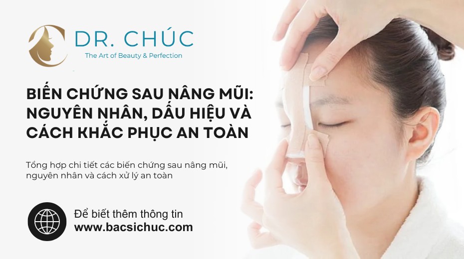 Biến chứng sau nâng mũi: Nguyên nhân, dấu hiệu và cách khắc phục an toàn