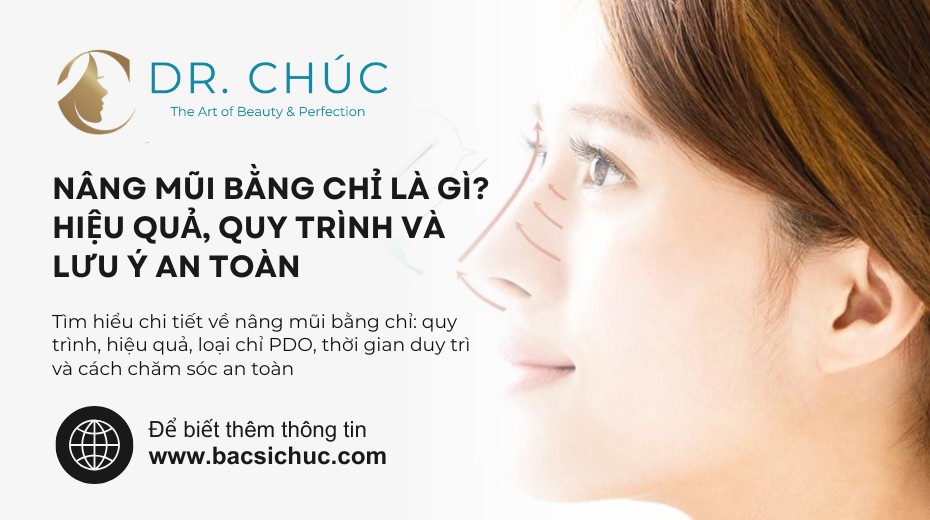 Nâng mũi bằng chỉ là gì? Hiệu quả, quy trình và lưu ý an toàn