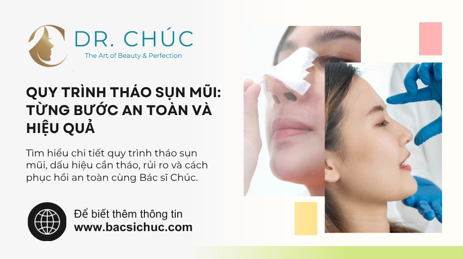 Quy trình tháo sụn mũi – Giải pháp an toàn khi dáng mũi gặp biến chứng