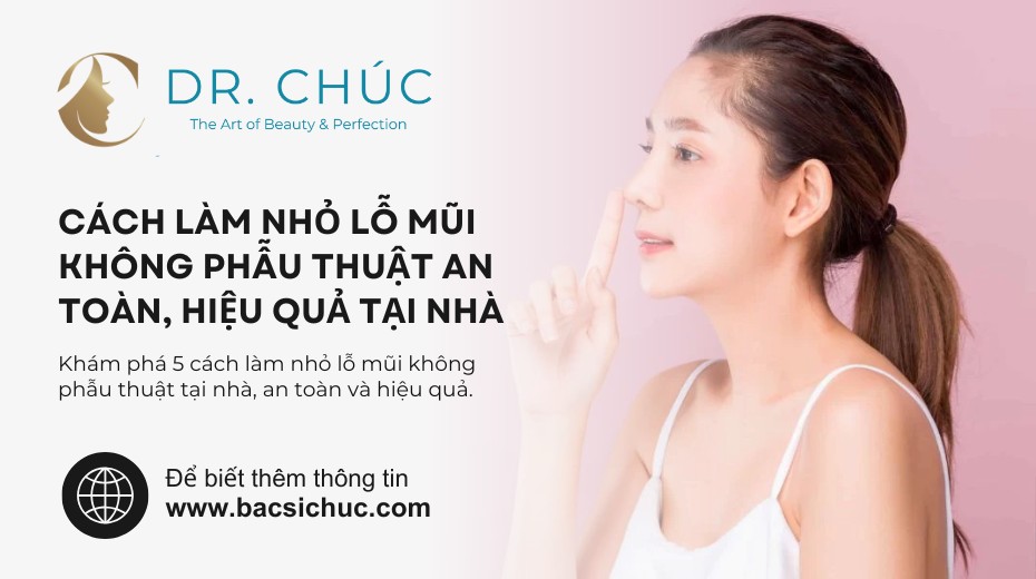 Bật mí cách làm nhỏ lỗ mũi không phẫu thuật hiệu quả cùng Bác sĩ Chúc