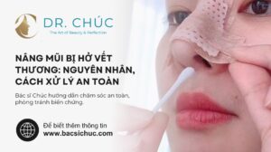 Nâng Mũi Bị Hở Vết Thương: Nguyên Nhân, Dấu Hiệu và Hướng Xử Lý An Toàn Từ Bác sĩ Chúc