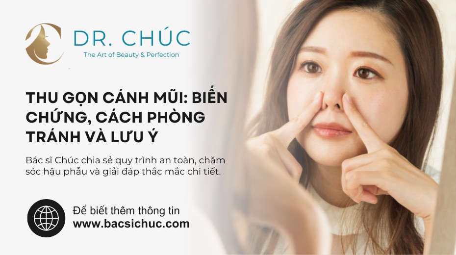Thu gọn cánh mũi: Biến chứng, cách phòng tránh và lưu ý quan trọng