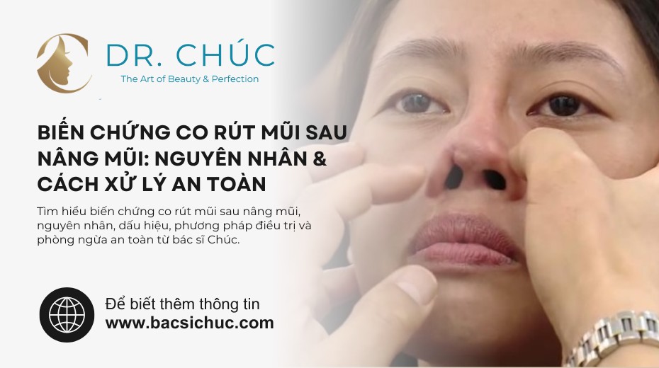 Biến chứng co rút mũi sau nâng mũi là gì?