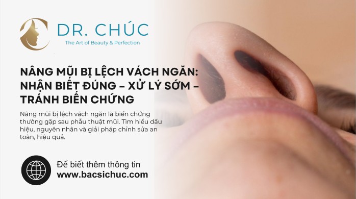 NÂNG MŨI BỊ LỆCH VÁCH NGĂN: NHẬN BIẾT ĐÚNG – XỬ LÝ SỚM – TRÁNH BIẾN CHỨNG