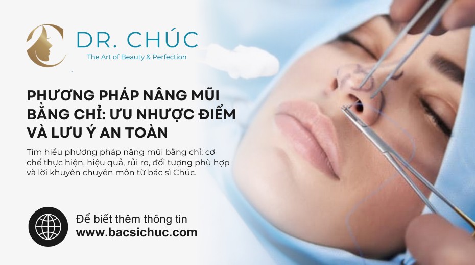 Phương pháp nâng mũi bằng chỉ: Những điều cần biết trước khi quyết định