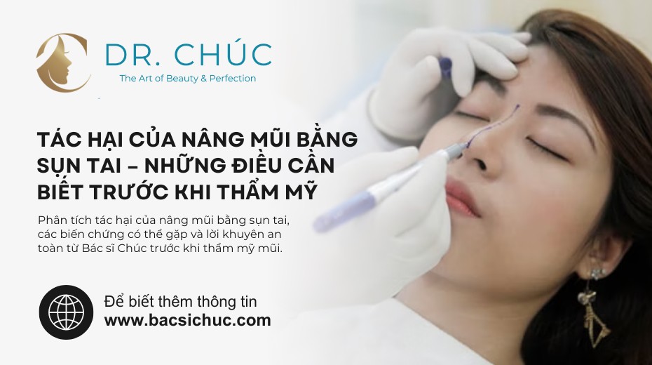 Tác hại của nâng mũi bằng sụn tai – Những điều cần biết trước khi thẩm mỹ