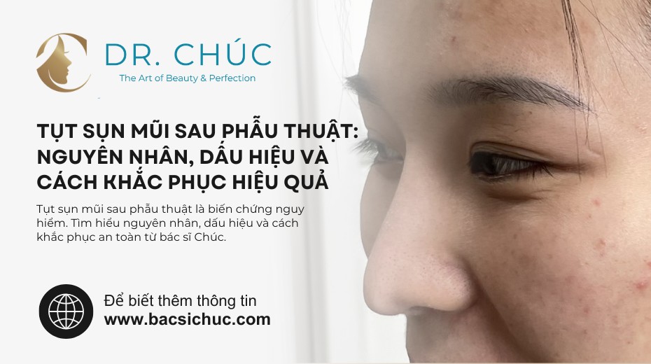 Tụt sụn mũi sau phẫu thuật: Nguyên nhân, dấu hiệu và cách khắc phục hiệu quả