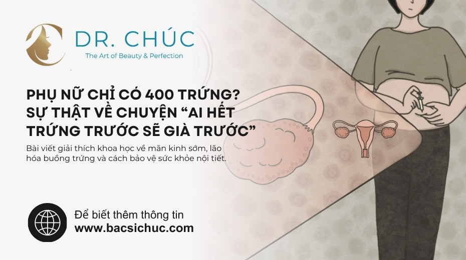 PHỤ NỮ CHỈ CÓ 400 TRỨNG? SỰ THẬT VỀ CHUYỆN “AI HẾT TRỨNG TRƯỚC SẼ GIÀ TRƯỚC”